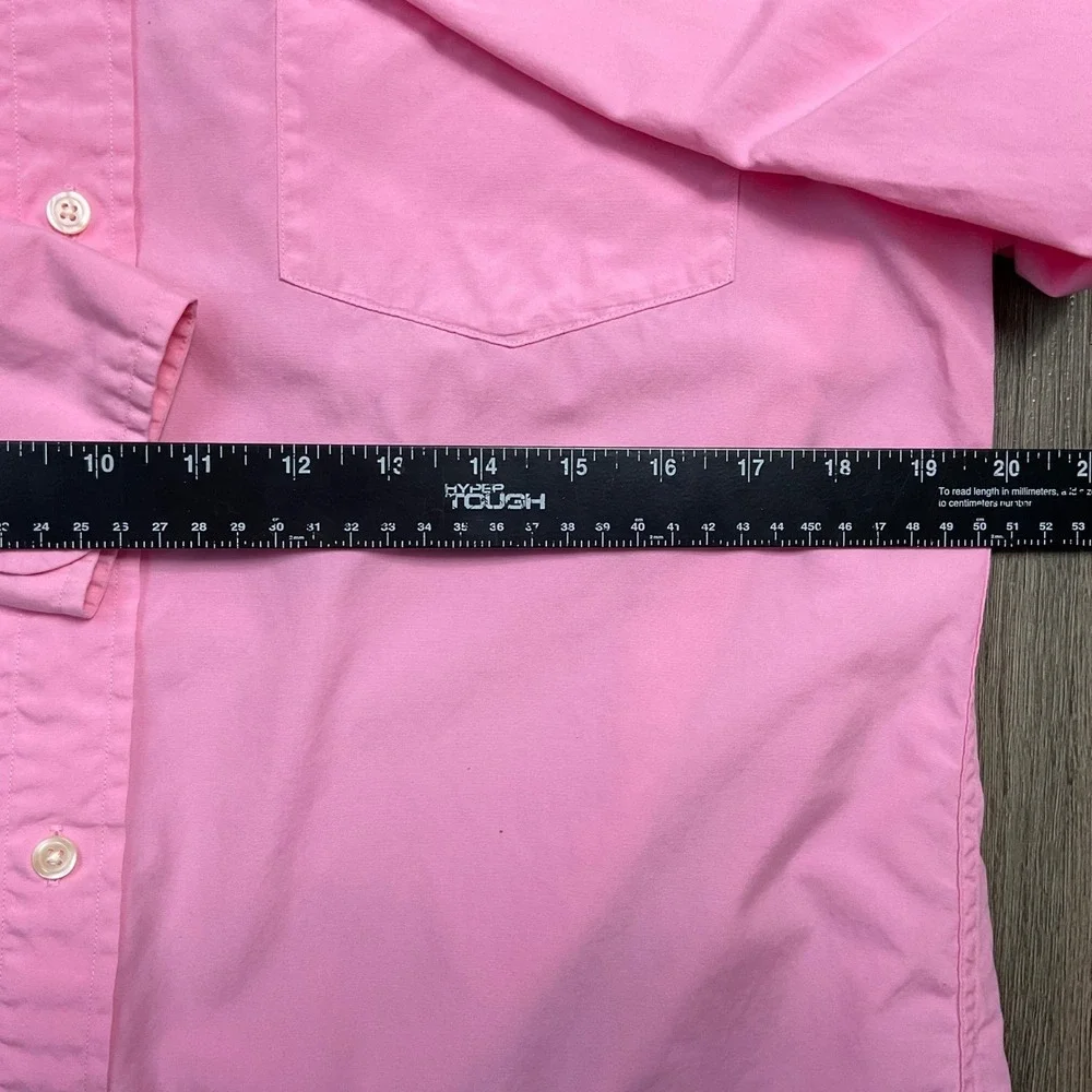 J.Crew Long Sleeve Button Down Dress Shirt‎ Mens Medium Pink Preppy Classic